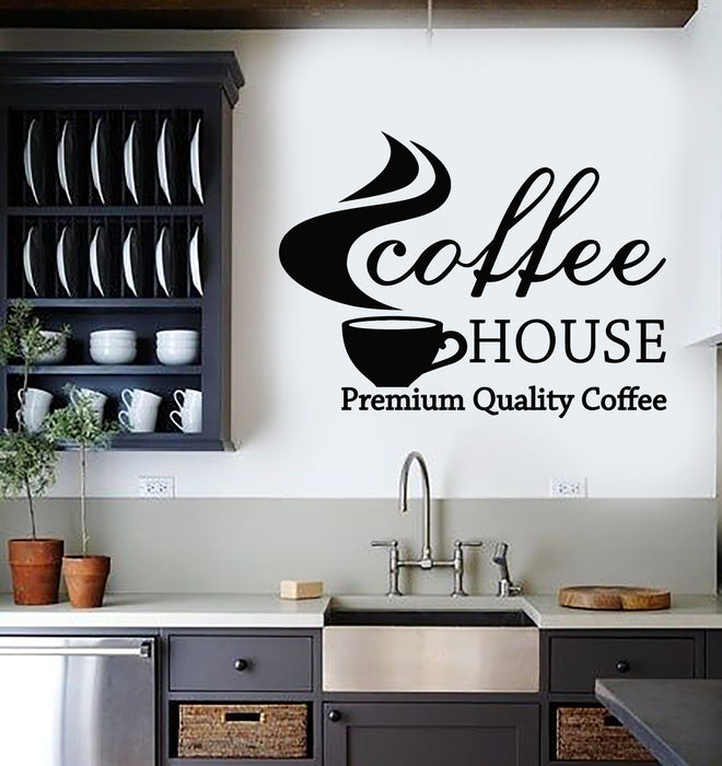 Vinyl Wall Decal Coffee House Cafe Bar Premium Quality Coffee Cup Stickers Mural (g2970)