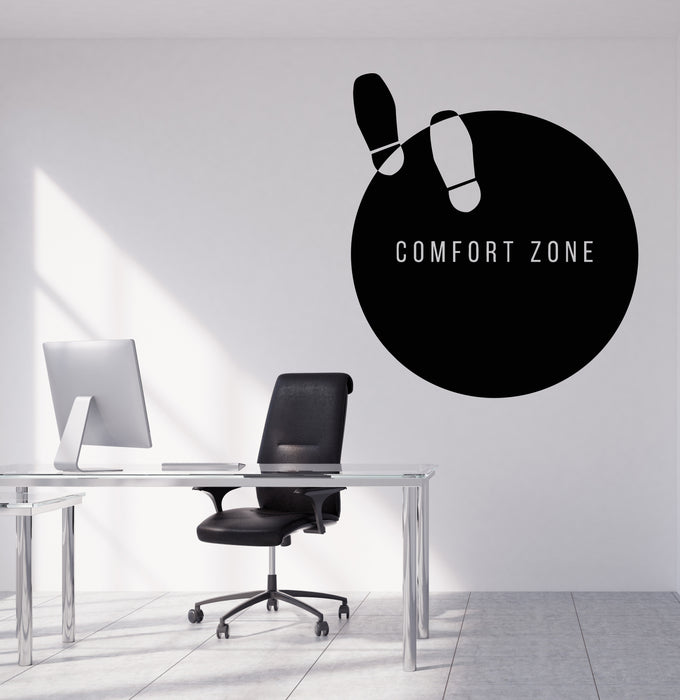Виниловая наклейка на стену с мотивирующей фразой «Step Comfort Zone» (g8100)