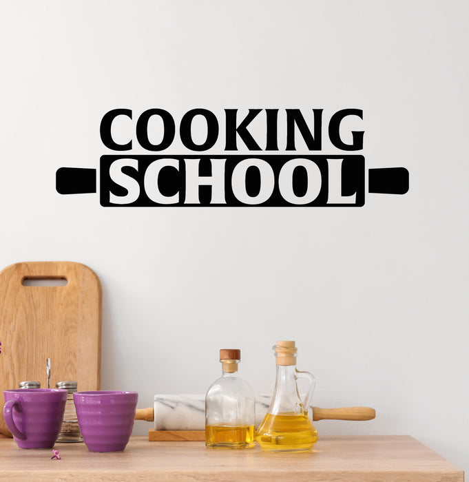 Vinyl Wall Decal Cooking School Kitchen Art Rolling Pin Stickers Mural (g6298)