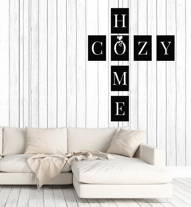 Vinyl Wall Decal Phrase Cozy Home Welcome House Interior Stickers Mural (g7459)