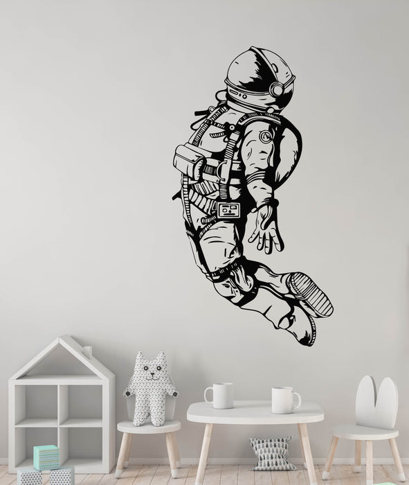 Vinyl Wall Decal Astronaut Sketch Spaceman Space Boys Room Stickers Mural (g8220)