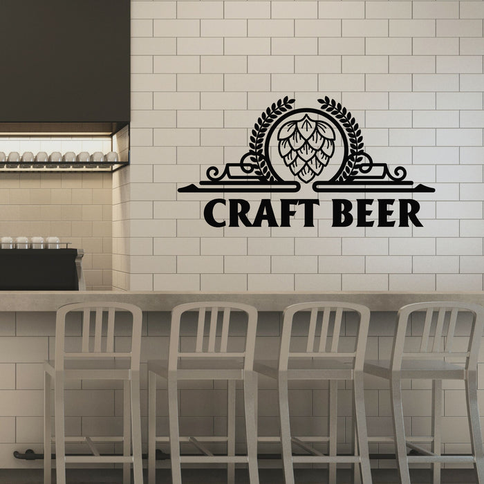 Vinyl Wall Decal Beer Craft Drinking Pub Bar Beerhouse Decor Stickers Mural (g8355)