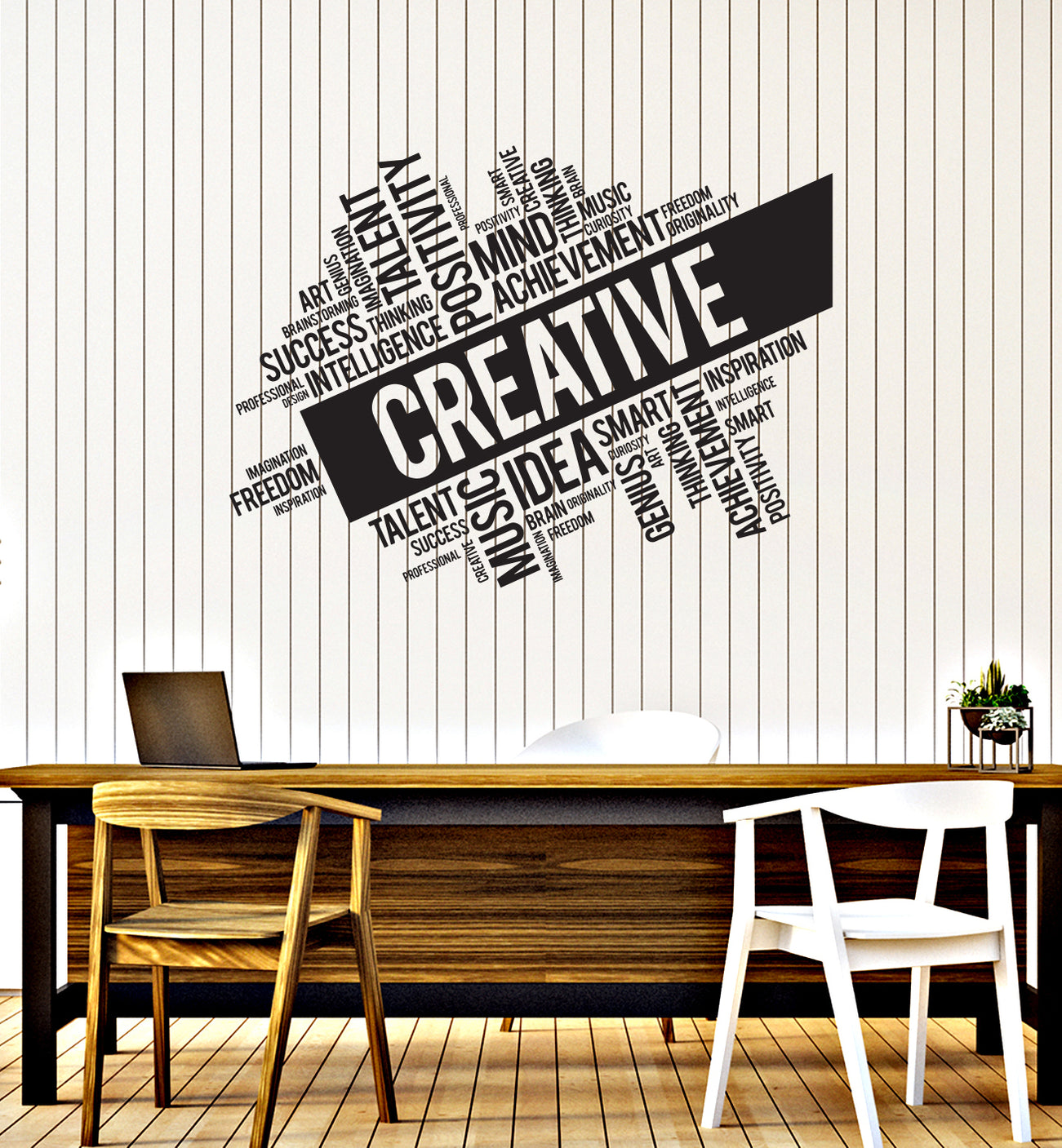 Vinyl Wall Decal Creative Inspirational Words School Office Classroom ...
