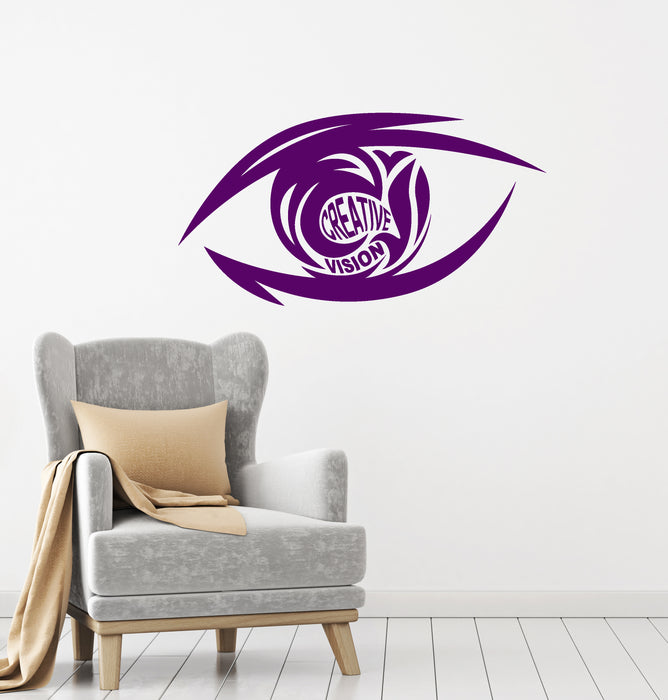 Vinyl Wall Decal Creative Vision Eye Business Office Space Inspirational Words Stickers Mural (ig6374)