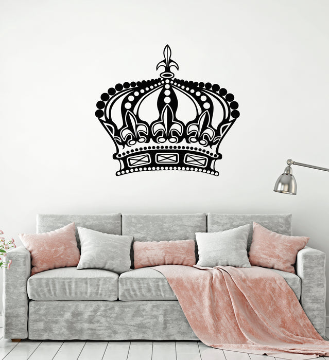 Vinyl Wall Decal King Queen Crown Royal Emperor Stickers Mural (g1388)