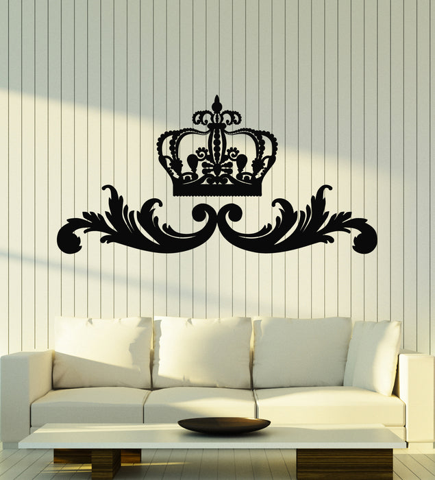 Vinyl Wall Decal King Crown Sign Kingdom Interior Home Decor Stickers Mural (g5999)
