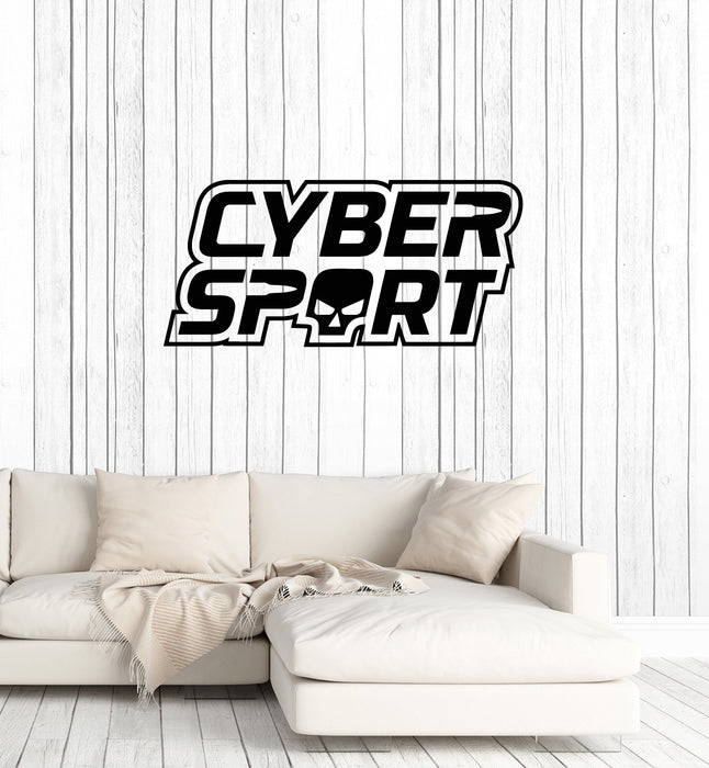 Vinyl Wall Decal Esports Cyber Sport Pro Gaming Video Games Player Stickers Mural (ig5504)