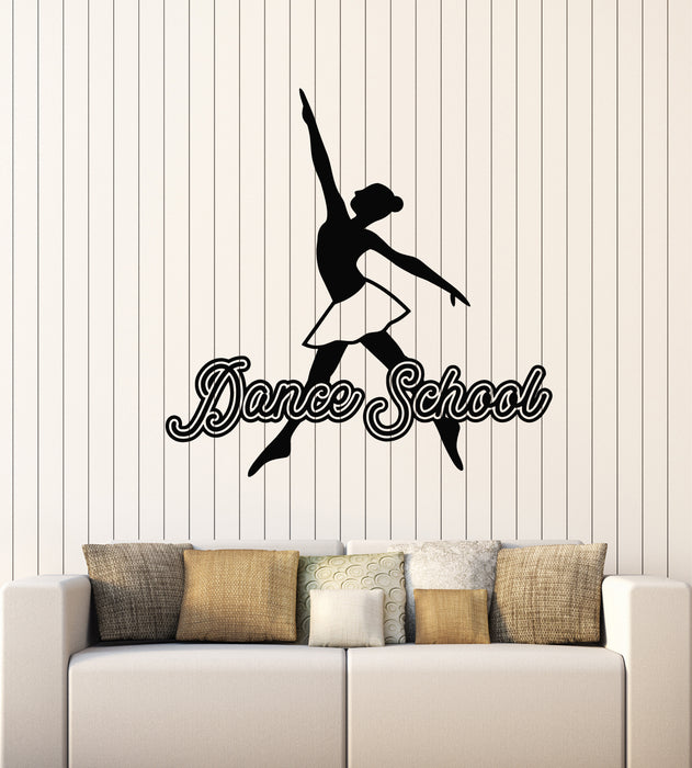 Vinyl Wall Decal Dancing Girl Dance School Music Passion Stickers Mural (g3052)