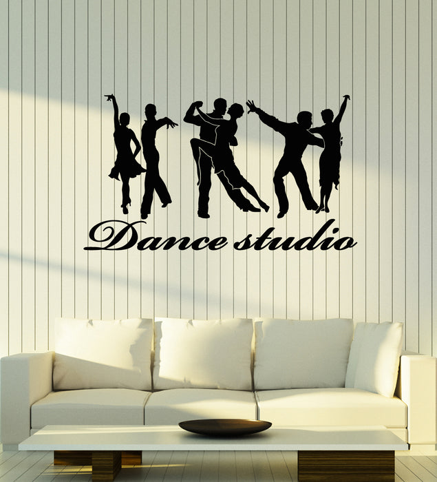 Vinyl Wall Decal Couple Passion Ballroom Dancing Dance Studio Stickers Mural (g3292)