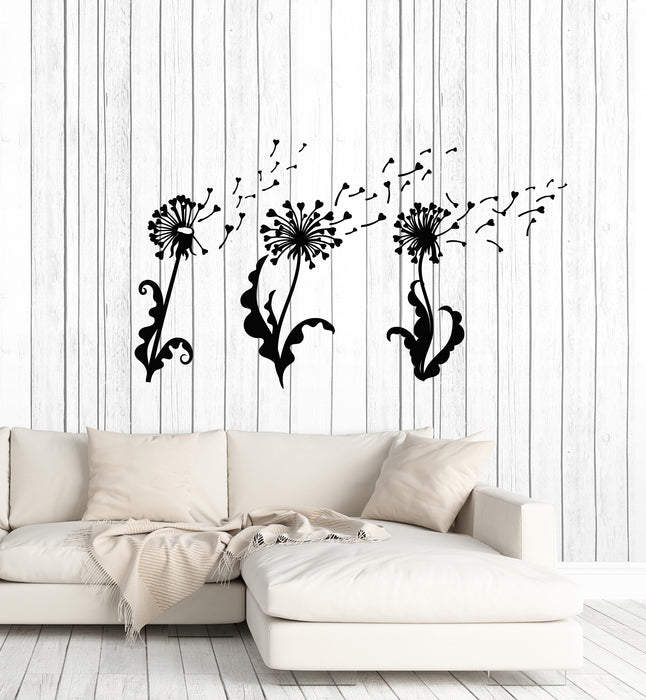Vinyl Wall Decal Abstract Dandelion Flower Girl Room Floral Art Stickers Mural (g1775)