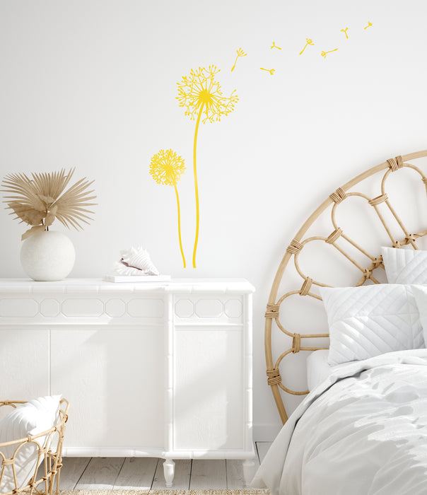 Vinyl Wall Decal Dandelion Floral Girl Room Decor Stickers Mural Unique Gift (ig3357)