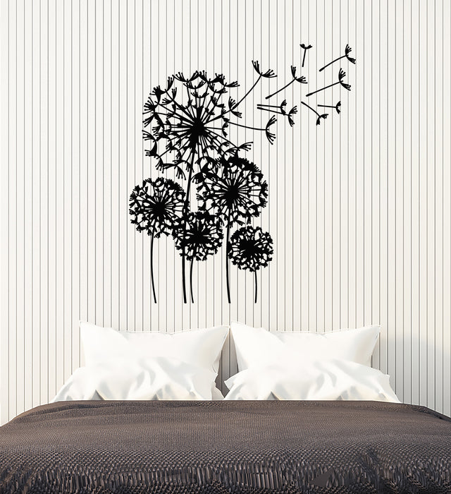 Vinyl Wall Decal Bedroom Decor Dandelions Flower Garden Stickers Mural (g3938)