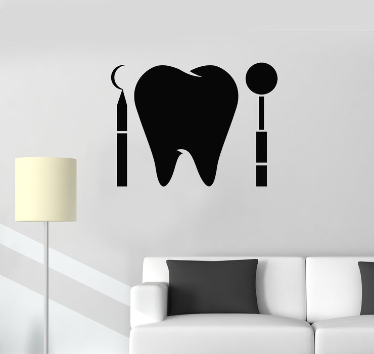 Vinyl Wall Decal Tooth Dentist Tools Care Dental Clinic Stickers Mural (g388)