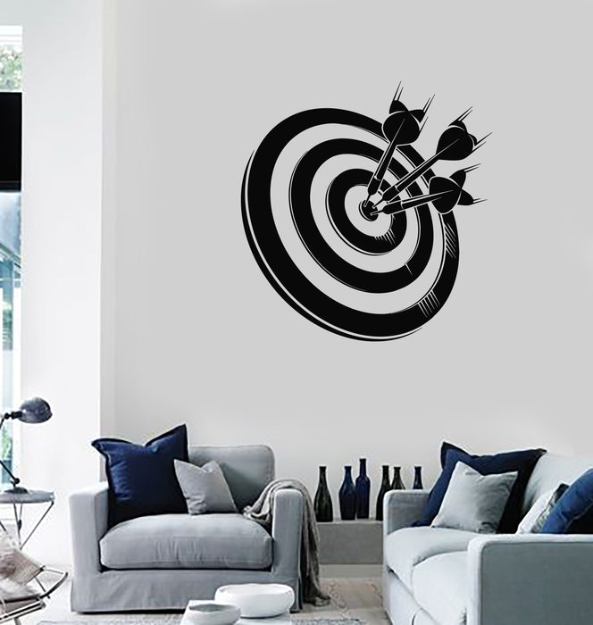 Vinyl Wall Decal Darts Target For Shooting Game Sport Stickers Mural (g186)