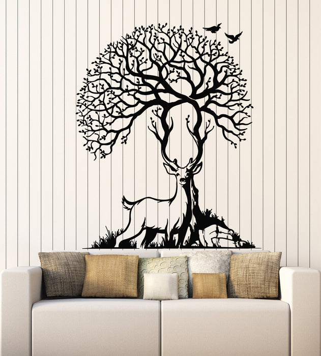 Vinyl Wall Decal Deer Animal Forest Beauty Nature Artiodactyls Hunting Stickers Mural (g3160)