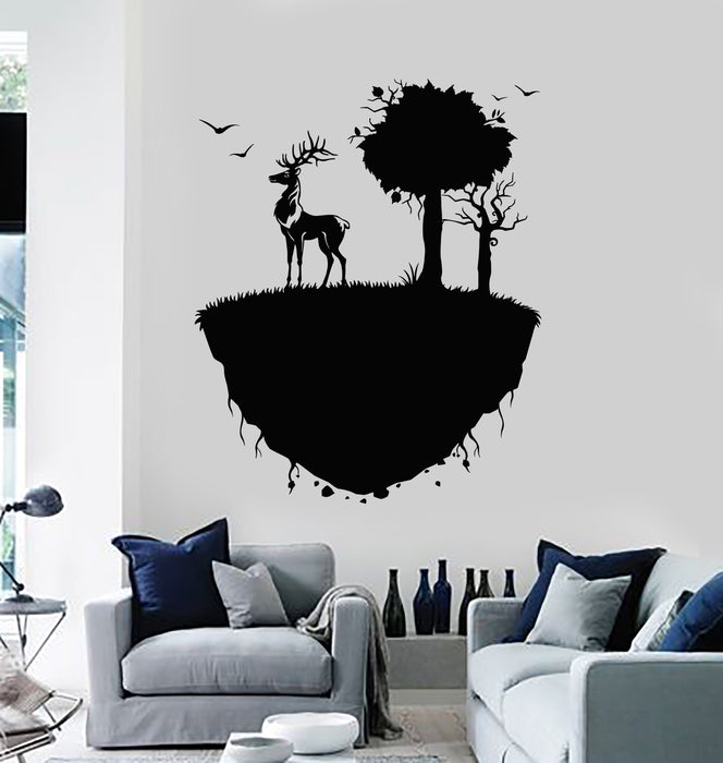 Vinyl Wall Decal Deer Animal Forest Beauty Nature Land Stickers Mural (g3259)