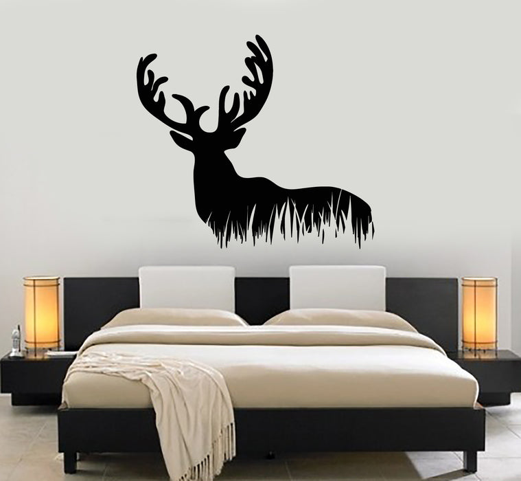 Vinyl Wall Decal Deer Wild Animal Forest Hunting Hobby Stickers Mural (g3028)