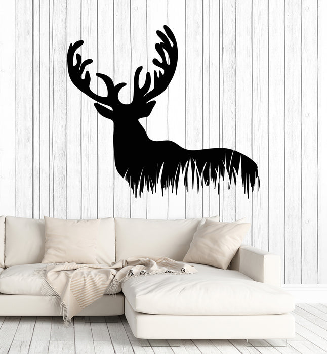 Vinyl Wall Decal Deer Wild Animal Forest Hunting Hobby Stickers Mural (g3028)