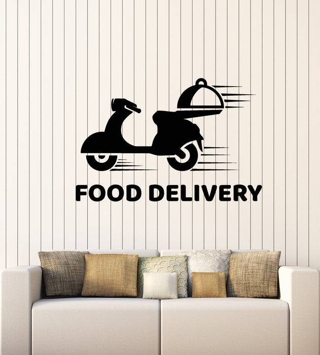 Vinyl Wall Decal Fresh Food Delivery Fast Service Shop Dining Stickers Mural (g3426)