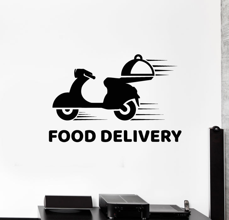 Vinyl Wall Decal Fresh Food Delivery Fast Service Shop Dining Stickers Mural (g3426)