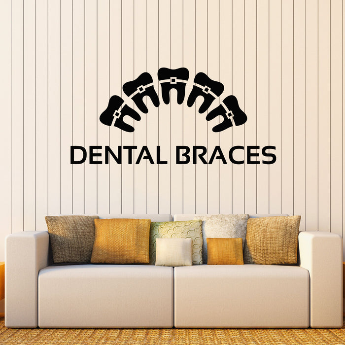 Autocollant mural en vinyle pour dentiste, soins dentaires, clinique, décoration murale (g8290)
