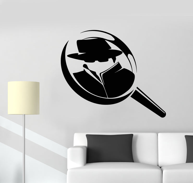 Autocollant mural en vinyle Agence de détectives Sleuth Story Investigation Stickers Mural (g2879)