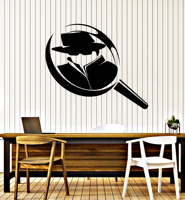 Autocollant mural en vinyle Agence de détectives Sleuth Story Investigation Stickers Mural (g2879)