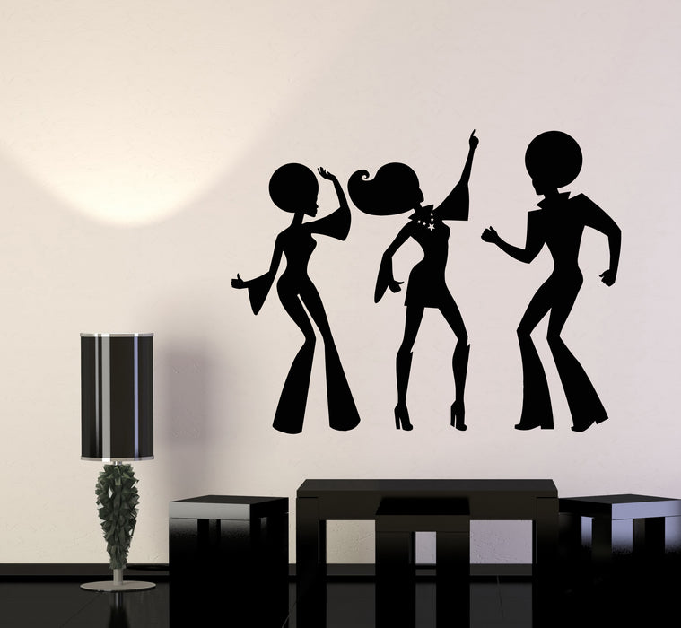 Vinyl Wall Decal Disco Party Dancing Time Music Night Club Stickers Mural (g2842)