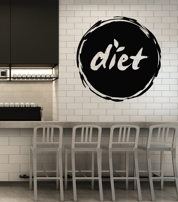 Vinyl Wall Decal Diet Fitness Healthy Lifestyle Good Food Losing Weight Stickers Mural (g4082)