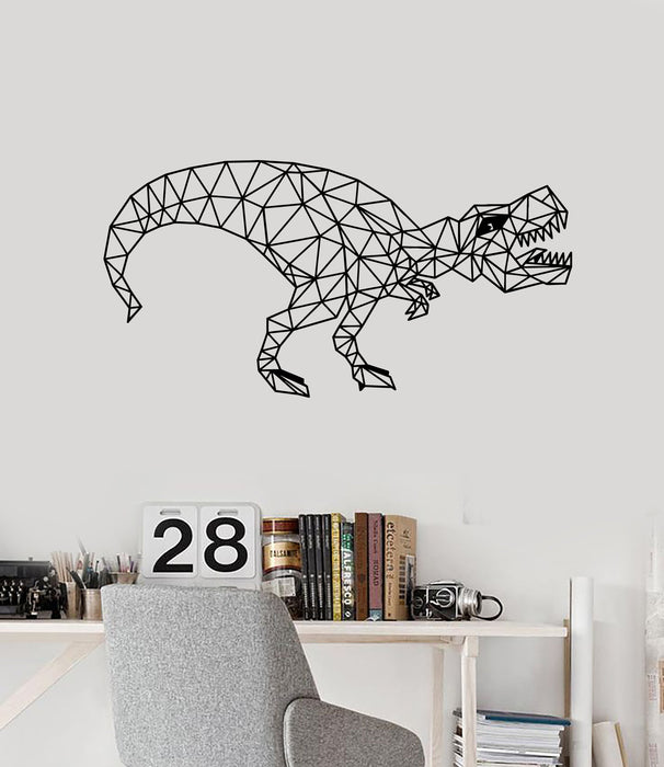 Vinyl Wall Decal Polygonal Dinosaur Kids Room Creative Decoration Art Stickers Mural (ig5409)