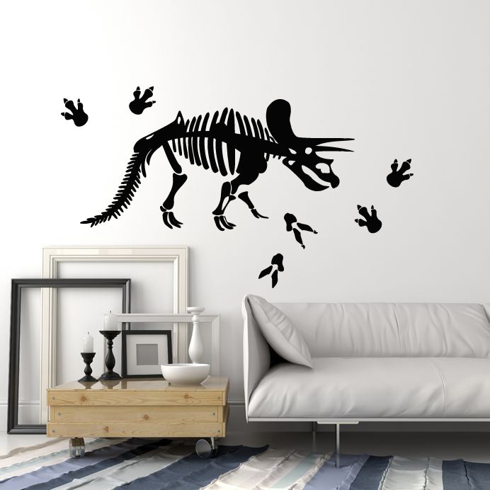 Vinyl Wall Decal Dinosaur Skeleton Fantasy Dino Children Art Stickers Mural (g1155)