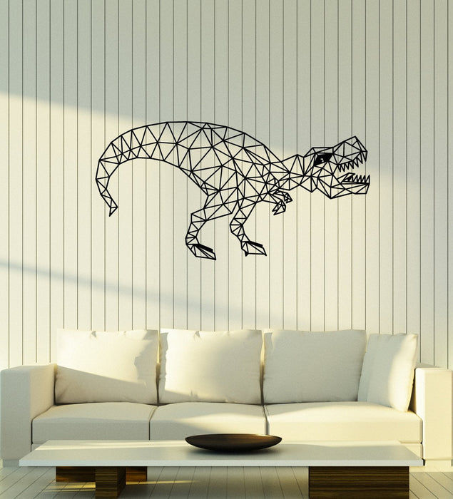 Vinyl Wall Decal Polygonal Dinosaur Kids Room Creative Decoration Art Stickers Mural (ig5409)