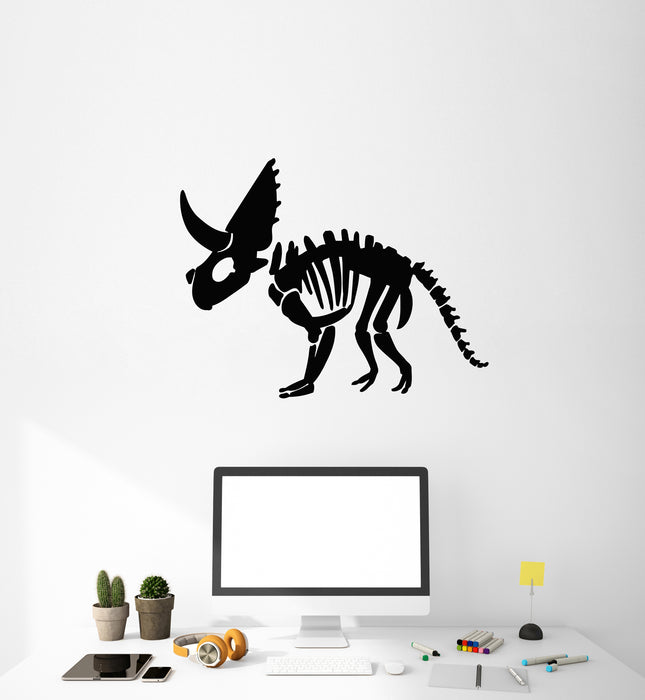 Vinyl Wall Decal Dinosaur Dino  Skull Bones Kids Nursery Room  Stickers Mural (g3779)