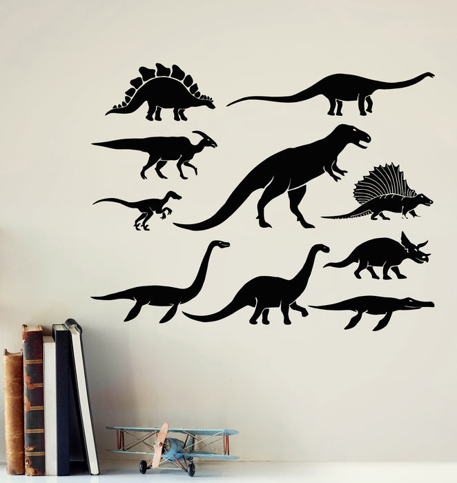 Vinyl Wall Decal Dinosaurs Jurassic Park Cub Dino Kids Room Stickers Mural (g5514)