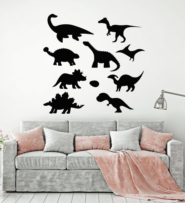 Vinyl Wall Decal Dinosaurs Cub Children's Room Dino Zoo Stickers Mural (g5727)