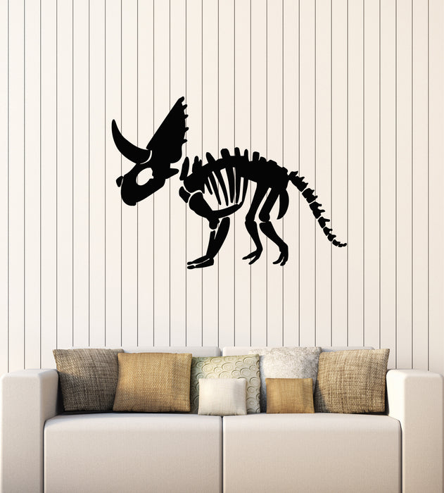 Vinyl Wall Decal Dinosaur Dino  Skull Bones Kids Nursery Room  Stickers Mural (g3779)