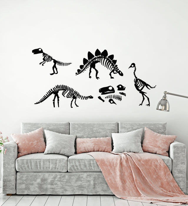 Vinyl Wall Decal Dinosaurs Skeleton Fantasy Dino Jurassic Park Stickers Mural (g3778)