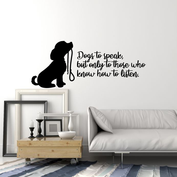 Vinyl Wall Decal Pet Grooming Quote Dog Puppy Lover Animal Saying Phrase Stickers Mural (ig6204)