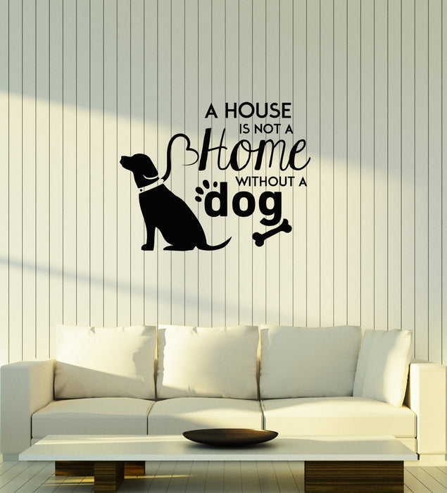 Виниловая наклейка на стену с цитатой о любителе собак и высказыванием о домашних животных, идея украшения дома, наклейки, настенная роспись (ig6031)