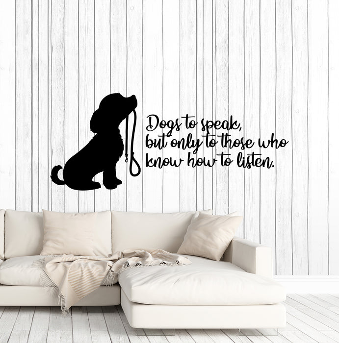 Vinyl Wall Decal Pet Grooming Quote Dog Puppy Lover Animal Saying Phrase Stickers Mural (ig6204)