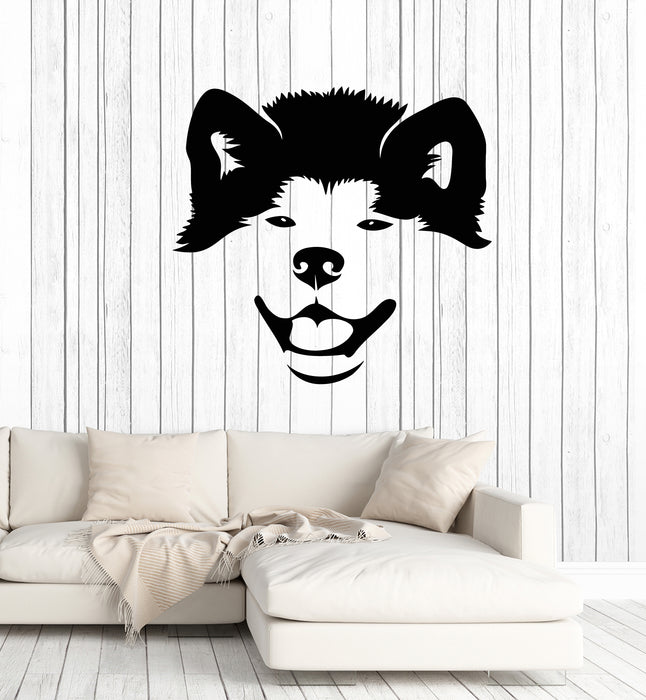 Vinyl Wall Decal Puppy Dog Head Cute Animal Pets Nursery Decor Stickers Mural (g2579)