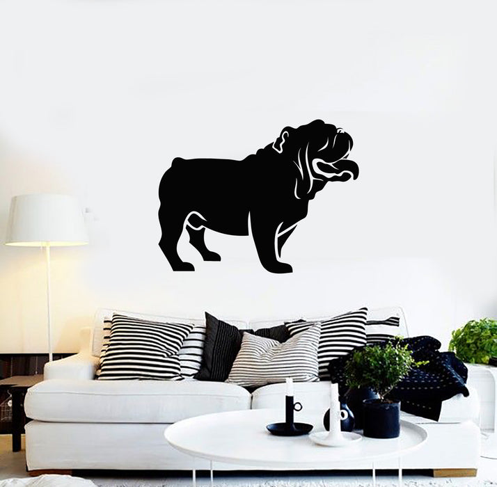 Vinyl Wall Decal English Bulldog Dog Pet Grooming Animal Stickers Mural (g688)