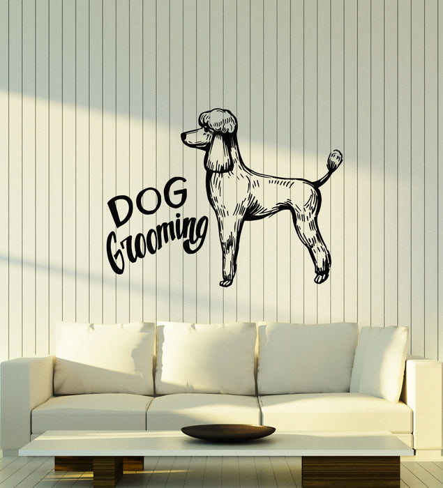 Vinyl Wall Decal Poodle Grooming Cuts Animals Pets Dog Decor Stickers Mural (g7360)