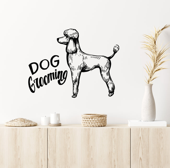 Vinyl Wall Decal Poodle Grooming Cuts Animals Pets Dog Decor Stickers Mural (g7360)