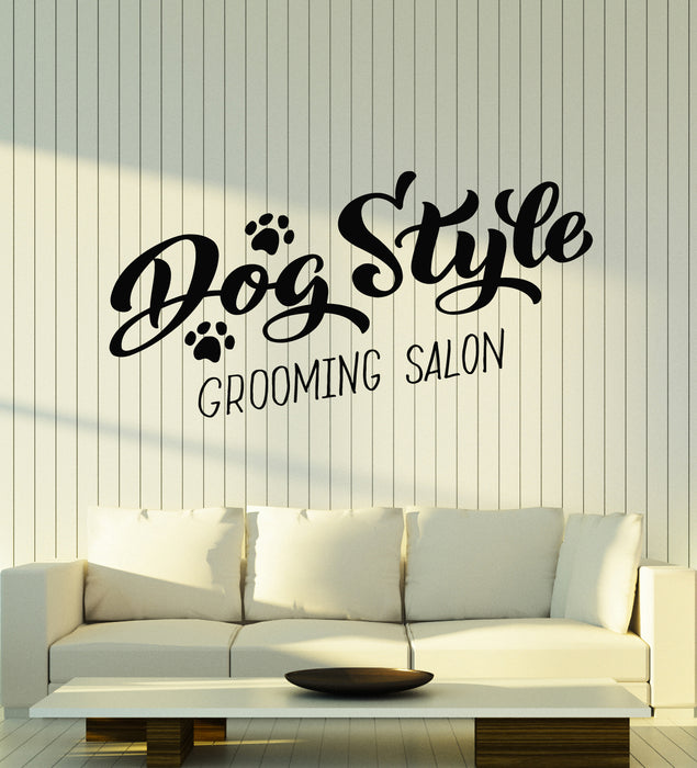 Vinyl Wall Decal Pets Dog Style Grooming Salon Home Animals Stickers Mural (g4890)