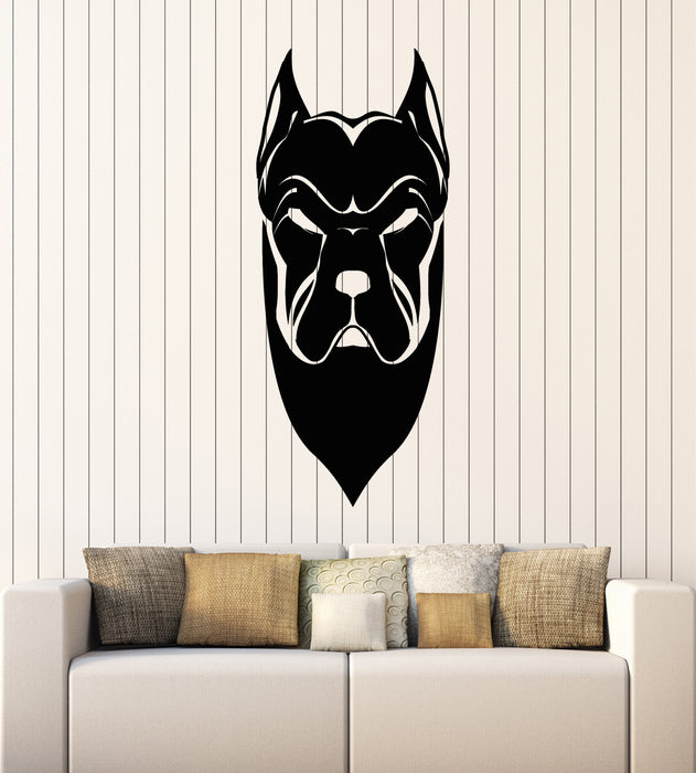 Vinyl Wall Decal Angry Dog Head Pet Animal Patrol Garage Stickers Mural (g5336)