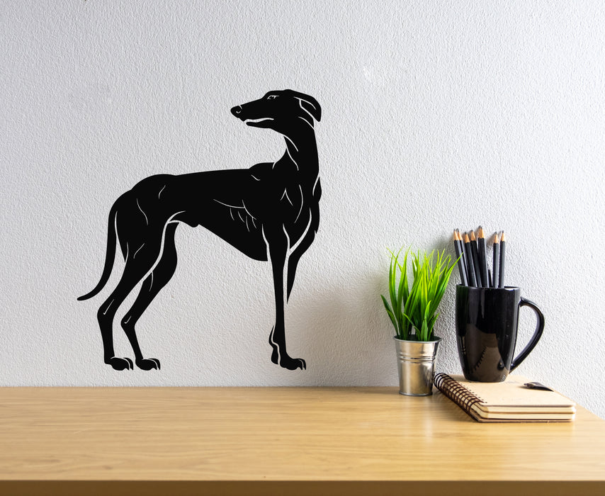 Vinyl Wall Decal Dog Greyhound Pets Shop Home Animals Stickers Mural (g7617)