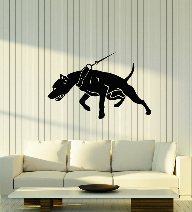Vinyl Wall Decal Hunting Dog Pitbull Predator Home Pets Stickers Mural (g4463)