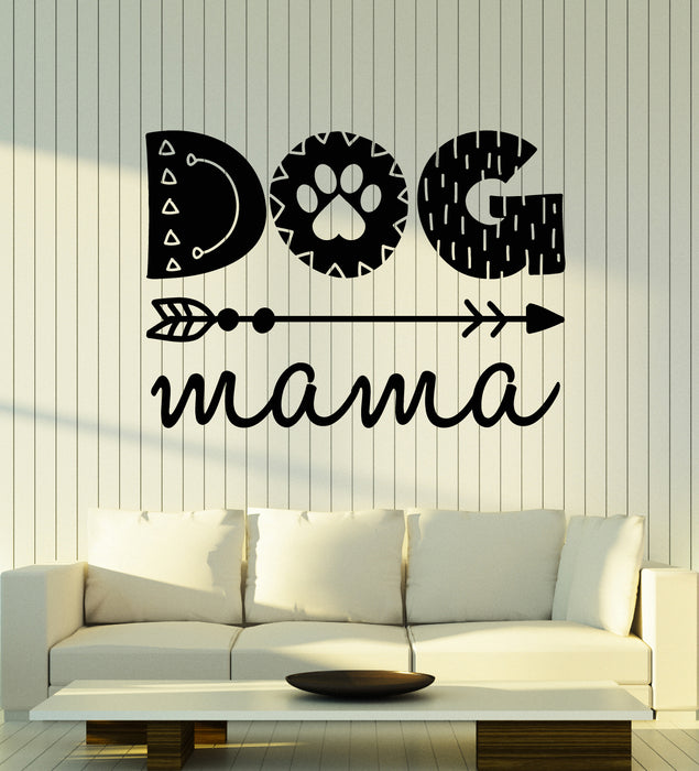 Vinyl Wall Decal Dog Nursery Decor Pets Grooming Paw Print Arrow Stickers Mural (g7013)