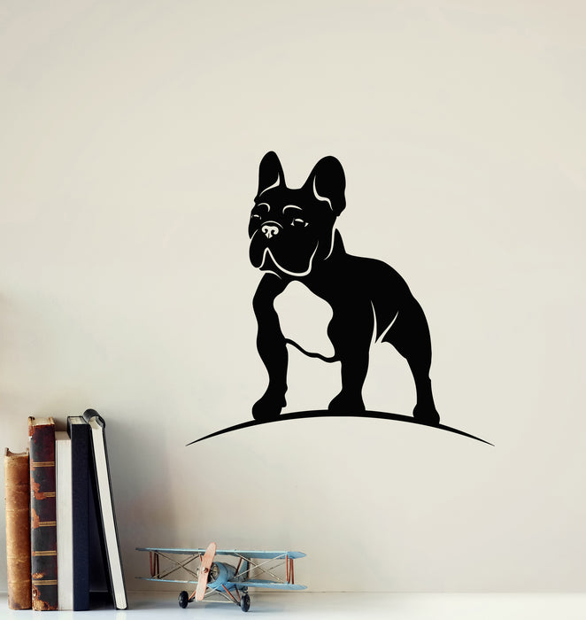Vinyl Wall Decal Puppy Dog French Bulldog Pets Grooming Stickers Mural (g7420)